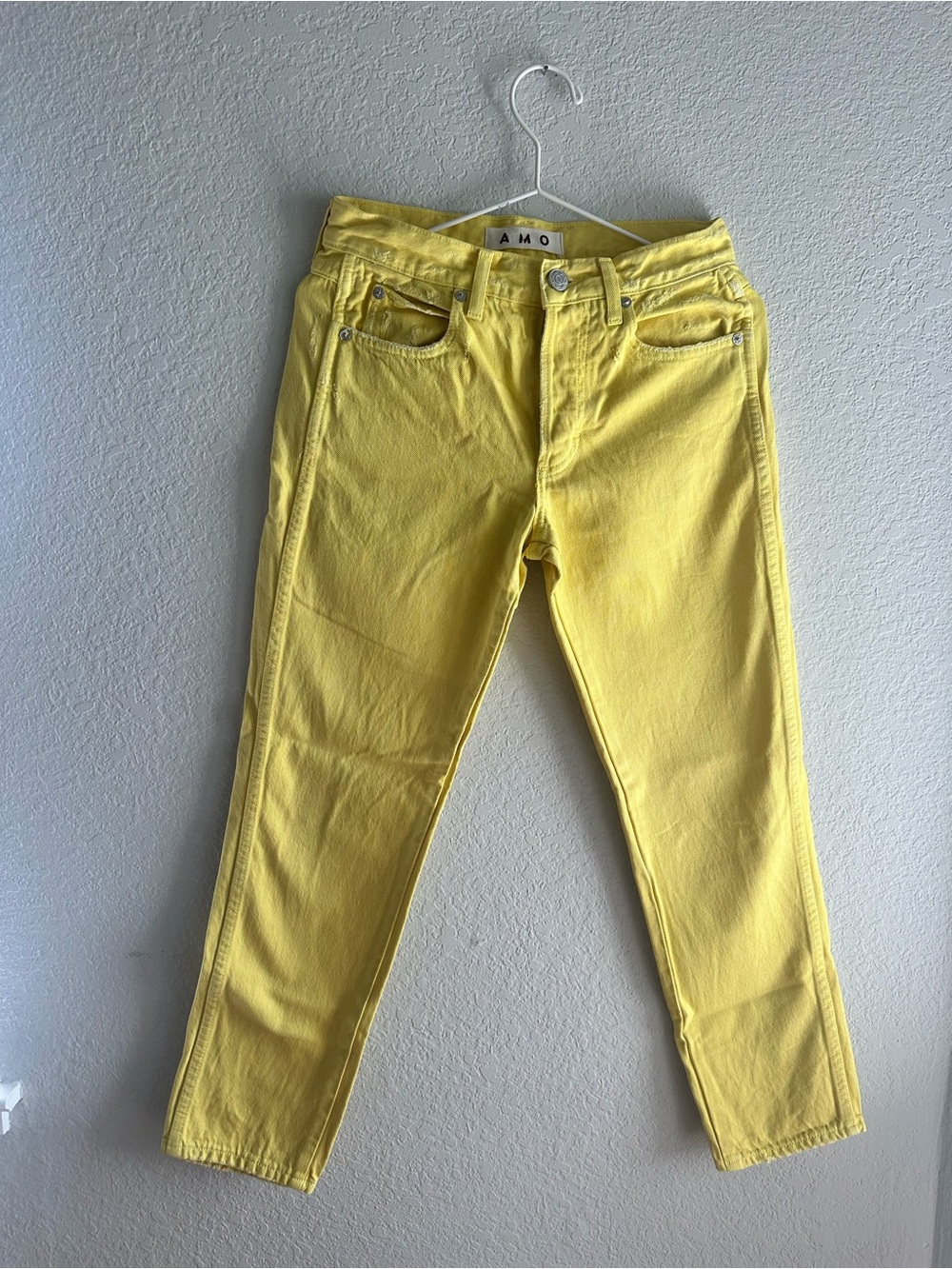 AMO Yellow Boyfriend Jeans